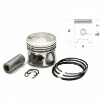 Píst 39.40 komplet KYMCO PEOPLE 50 4T / AGILITY 50 4T / SYM FIDDLE 50 4T / PEUGEOT V-CLIC 50 4T / YUKI 4T 50 METEOR